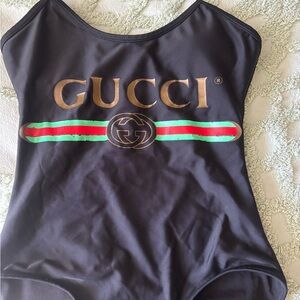 Gucci Black Halter Swimsuit — EC / Like New, Size Small